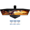 AOC Gaming Moniteur 25G4KUR 25 Pouce 420Hz, Fast IPS Dalle, 0.5ms GtG, HDR400, G-Sync Comp., Ajustable en Hauteur, USB Hub(1920x