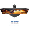 AOC Gaming Moniteur U27G4R 27 Pouce 160Hz Fast IPS Dalle, 0.5ms MPRT, HDR400, G-Sync Compatible, Ajustable en Hauteur, USB Hub(3
