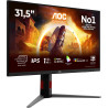 AOC Moniteur U32G4U 31.5 Pouce 160Hz Fast IPS Dalle, 1ms GtG, HDR400, G-Sync Compatible, Ajustable en Hauteur, USB Hub(3840x2160