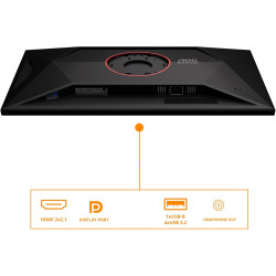 AOC Moniteur U32G4U 31.5 Pouce 160Hz Fast IPS Dalle, 1ms GtG, HDR400, G-Sync Compatible, Ajustable en Hauteur, USB Hub(3840x2160