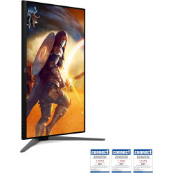 AOC Moniteur U32G4U 31.5 Pouce 160Hz Fast IPS Dalle, 1ms GtG, HDR400, G-Sync Compatible, Ajustable en Hauteur, USB Hub(3840x2160