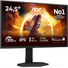 AOC Gaming Moniteur 25G4SXU 24.5 Pouce 310Hz, Fast IPS Dalle, 0.3ms MPRT, HDR400, G-Sync Compatible, Ajustable en Hauteur, USB H