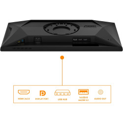 AOC Gaming Moniteur 25G4SXU 24.5 Pouce 310Hz, Fast IPS Dalle, 0.3ms MPRT, HDR400, G-Sync Compatible, Ajustable en Hauteur, USB H
