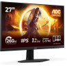 AOC Gaming Moniteur 27G4ZRE 27 Pouce 260Hz, Fast IPS Dalle, 0.3ms MPRT, HDR10, G-Sync Compatible, (1920x1080 HDMI 2X 2.0 DP 1x 1