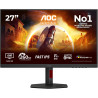 AOC Gaming Moniteur Q27G4ZR 27 Pouce 260Hz, Fast IPS Dalle, 0.3ms MPRT, HDR400, G-Sync Compatible, Ajustable en Hauteur, Haut-pa