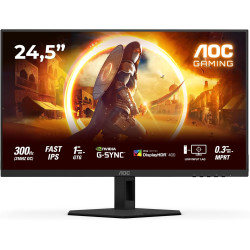 AOC Gaming Moniteur 25G4SRE 24.5 Pouce 310Hz, Fast IPS Dalle, 0.3ms MPRT, HDR400, G-Sync Compatible, (1920x1080 HDMI 2X 2.0 DP 1