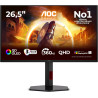 Aoc gaming moniteur q27g4sdr 27 pouce 360hz qd-oled dalle, 0.03ms gtg, hdr400 truenoir, g-sync compatible, ajustable en hauteur,