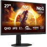 AOC Gaming Moniteur Q27G4XF 27 Pouce 180Hz Fast IPS Dalle, 0.5ms MPRT, HDR10, G-Sync Compatible, Ajustable en Hauteur, (2560x144
