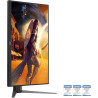 AOC Gaming Moniteur 27G4HA 27 Pouce 200Hz Fast IPS Dalle, 0.5ms MPRT, HDR10, G-Sync Compatible, Ajustable en Hauteur, Haut-parle
