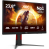 AOC Gaming Moniteur 24G4HA 23.8 Pouce 200Hz Fast IPS Dalle, 0.5ms MPRT, HDR10, G-Sync Compatible, Ajustable en Hauteur, Haut-par