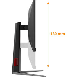 AOC Gaming Moniteur 24G4HA 23.8 Pouce 200Hz Fast IPS Dalle, 0.5ms MPRT, HDR10, G-Sync Compatible, Ajustable en Hauteur, Haut-par