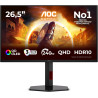 AOC Gaming Moniteur Q27G4ZDR 27 Pouce 240Hz QD-OLED Dalle, 0.03ms GtG, HDR10, G-Sync Compatible, Ajustable en Hauteur, USB Hub(2