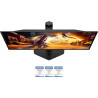 AOC Gaming Moniteur Q27G4ZDR 27 Pouce 240Hz QD-OLED Dalle, 0.03ms GtG, HDR10, G-Sync Compatible, Ajustable en Hauteur, USB Hub(2