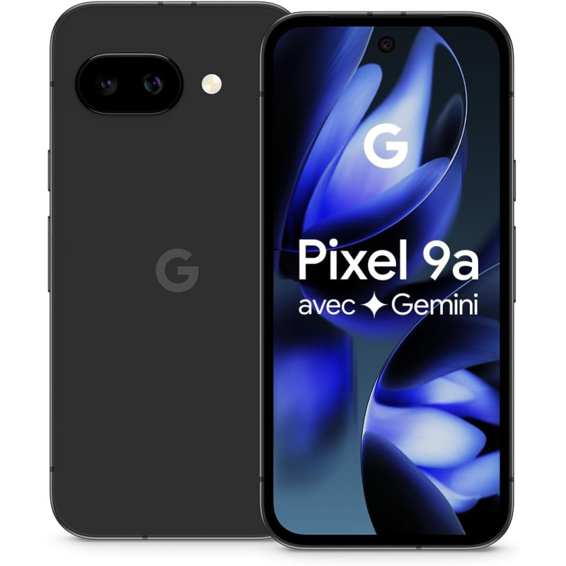 Google Pixel 9a – Smartphone Android débloqué avec Appareil Photo IA, Batterie Longue durée et sécurité Robuste – Noir Volcaniqu
