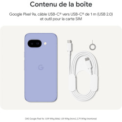 Google Pixel 9a – Smartphone Android débloqué avec Appareil Photo IA, Batterie Longue durée et sécurité Robuste – Iris, 128GB