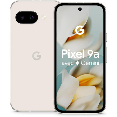 Google Pixel 9a – Smartphone Android débloqué avec Appareil Photo IA, Batterie Longue durée et sécurité Robuste – Porcelaine, 12