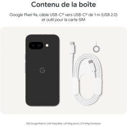 Google Pixel 9a – Smartphone Android débloqué avec Appareil Photo IA, Batterie Longue durée et sécurité Robuste – Noir Volcaniqu