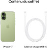 Apple iPhone 17 256 Go : Écran 6,3 pouces avec ProMotion, Puce A19, Caméra avant Center Stage, Meilleure résistance aux rayures,