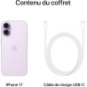Apple iPhone 17 256 Go : Écran 6,3 pouces avec ProMotion, Puce A19, Caméra avant Center Stage, Meilleure résistance aux rayures,