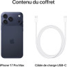 Apple iPhone 17 Pro Max 256 Go : Écran 6,9 Pouces, Puce A19 Pro, Autonomie Record sur iPhone, Système caméra Pro Fusion, Caméra 