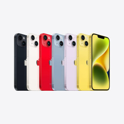 Apple iPhone 14, 256 GB, Jaune (Reconditionné)
