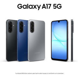 Samsung Galaxy A17 5G 128 Go, Smartphone Android déverrouillé, écran 6,7", Batterie 5000 mAh, Noir, Version FR