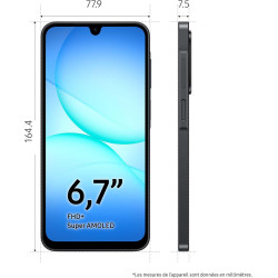 Samsung Galaxy A17 5G 128 Go, Smartphone Android déverrouillé, écran 6,7", Batterie 5000 mAh, Noir, Version FR