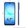 Samsung Galaxy A17 5G 128 Go, Smartphone Android déverrouillé, écran 6,7", Batterie 5000 mAh, Bleu, Version FR