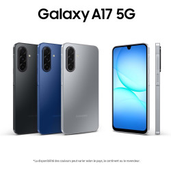 Samsung Galaxy A17 5G 128 Go, Smartphone Android déverrouillé, écran 6,7", Batterie 5000 mAh, Gris, Version FR