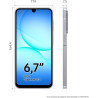 Samsung Galaxy A17 5G 128 Go, Smartphone Android déverrouillé, écran 6,7", Batterie 5000 mAh, Gris, Version FR