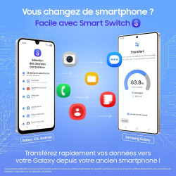 Samsung Galaxy A17 5G 128 Go, Smartphone Android déverrouillé, écran 6,7", Batterie 5000 mAh, Gris, Version FR