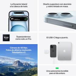 Apple iPhone 15 128Go - Rose (Reconditionné)