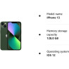 Apple iPhone 13, 128 Go, Vert (Reconditionné)