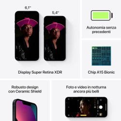 Apple iPhone 13, 512 Go - Minuit - (Reconditionné)