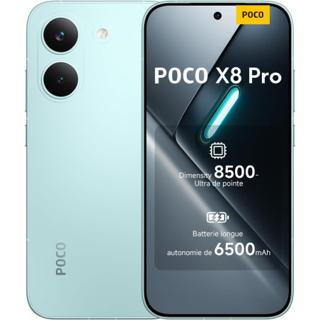 POCO X8 Pro, Smartphone 8+512 Go, Processeur Haut de Gamme Dimensity 8500-Ultra, écran AMOLED Ultra-Lumineux, 50 MP Sony IMX882 