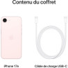 Apple iPhone 17e 512 Go : Écran Super Retina XDR 6,1 Pouces, Puce A19, Autonomie d’Une journée, Caméra Fusion 48 MP  Rose poudré