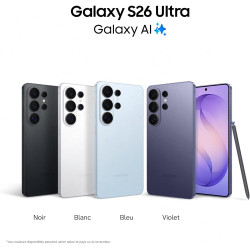 Samsung Galaxy S26 Ultra, Smartphone Android 5G avec Galaxy AI, 512 Go, Chargeur Secteur Rapide 25W Inclus, Smartphone déverroui