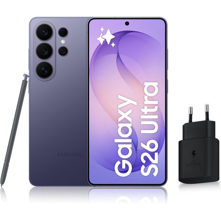 Samsung Galaxy S26 Ultra, Smartphone Android 5G avec Galaxy AI, 512 Go, Chargeur Secteur Rapide 25W Inclus, Smartphone déverroui