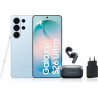 Samsung Galaxy S26 Ultra, avec Galaxy AI, 1 to, Bleu Galaxy Buds4, Noir, Chargeurs secteurs Rapides 25W Inclus, Version FR