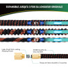 Tuyau d'Arrosage Extensible 22m/75Ft avec 10 Modèles de Pulvérisation Convient aux Robinets de 1/2" et 3/4" Raccords en Métal Du