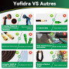 Tuyau d'Arrosage Extensible 22m/75Ft avec 10 Modèles de Pulvérisation Convient aux Robinets de 1/2" et 3/4" Raccords en Métal Du