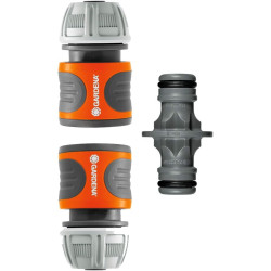 Nécessaires d'arrosage de Gardena : raccords pour extension de tuyau 13 mm (1/2 Pouce) et 15 mm (5/8 Pouce), même avec une press