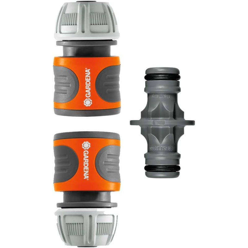 Nécessaires d'arrosage de Gardena : raccords pour extension de tuyau 13 mm (1/2 Pouce) et 15 mm (5/8 Pouce), même avec une press