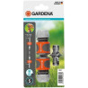 Nécessaires d'arrosage de Gardena : raccords pour extension de tuyau 13 mm (1/2 Pouce) et 15 mm (5/8 Pouce), même avec une press