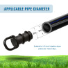 VooGenzek 40 Pièces 16mm Raccords D'irrigation Goutte à Goutte, Bouchons D'extrémité D'irrigation Goutte à Goutte, Adaptateur Bo