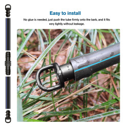 VooGenzek 40 Pièces 16mm Raccords D'irrigation Goutte à Goutte, Bouchons D'extrémité D'irrigation Goutte à Goutte, Adaptateur Bo