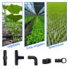 VooGenzek 30 Pièces Raccords d'Irrigation pour Tubes 16mm, Connecteur de Tuyau D'Eau D'Irrigation, Connecteurs Barbelés de Tuyau