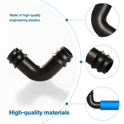 VooGenzek 25 Pièces 16mm Connecteurs de Tuyaux, Connecteur de Tuyau Cannelé en Plastique, Raccord D'irrigation, Connecteurs Barb
