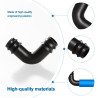 VooGenzek 25 Pièces 16mm Connecteurs de Tuyaux, Connecteur de Tuyau Cannelé en Plastique, Raccord D'irrigation, Connecteurs Barb