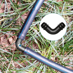 VooGenzek 25 Pièces 16mm Connecteurs de Tuyaux, Connecteur de Tuyau Cannelé en Plastique, Raccord D'irrigation, Connecteurs Barb